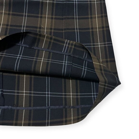 MIU MIU Tartan Plaid Straight Wool Skirt, Size 44 Italy - Picture 8 of 13